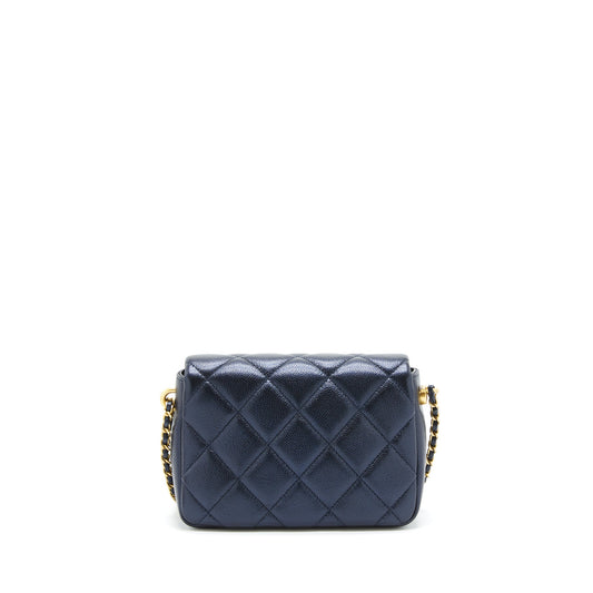 Chanel 21k My Perfect Mini Flap Bag Caviar Black