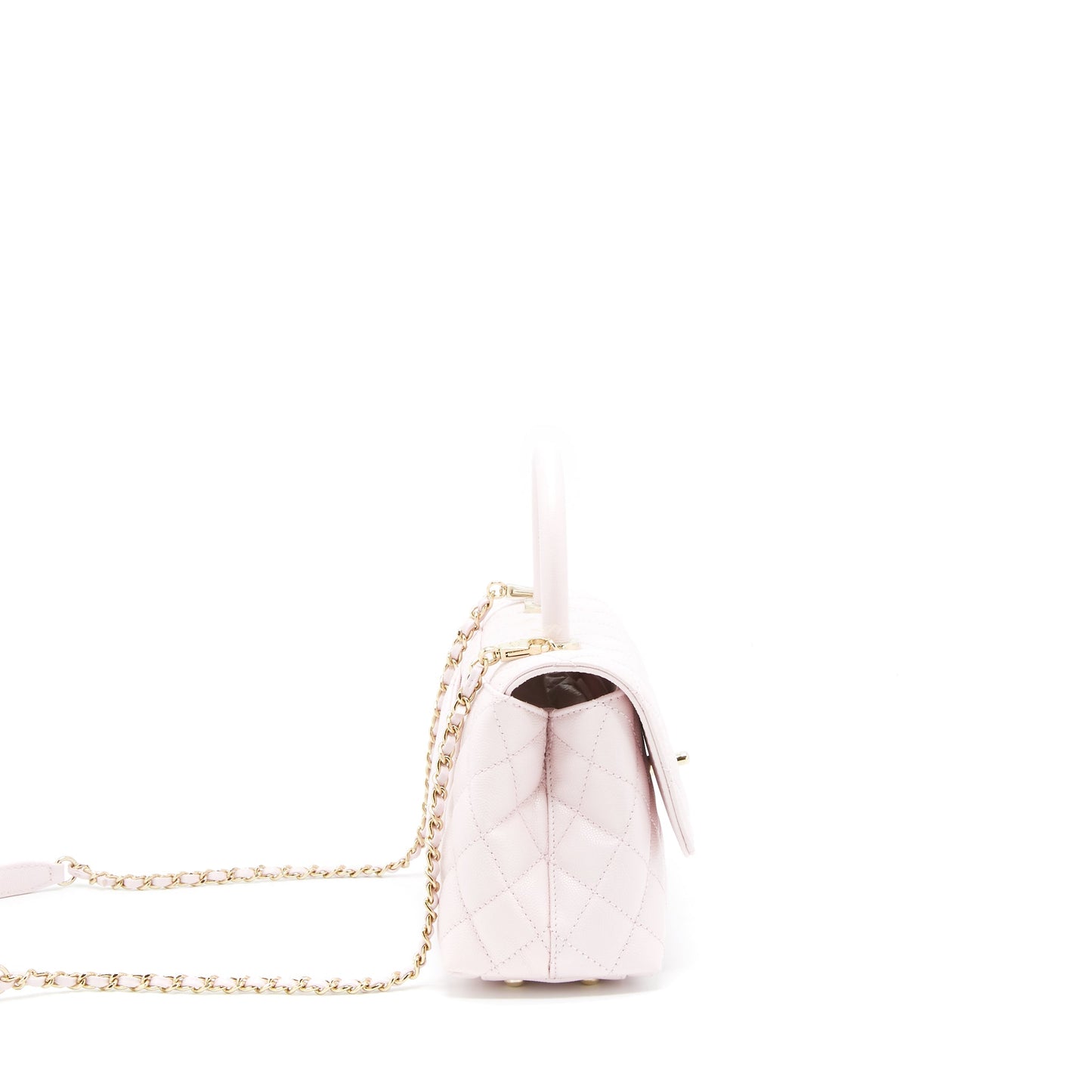 Chanel Small Coco Handle Caviar Light Pink NG750 L