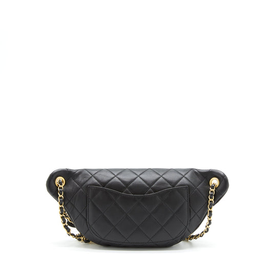 Chanel All About Chains Waist Bag Calfskin Black