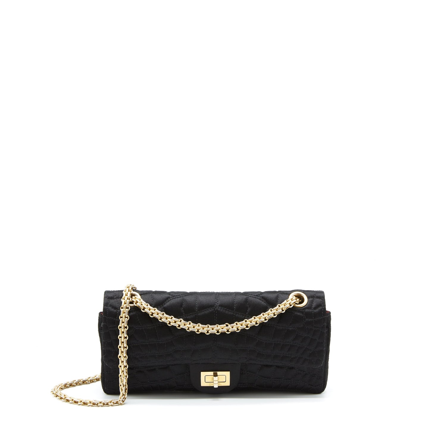 Chanel 2.55 Reissue Flap Bag Satin Black