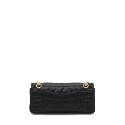 Chanel 2.55 Reissue Flap Bag Satin Black