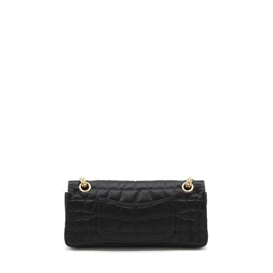 Chanel 2.55 Reissue Flap Bag Satin Black