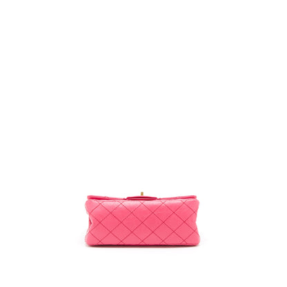 Chanel Mini 2.55 Reissue Flap Bag Aged Calfskin Hot Pink