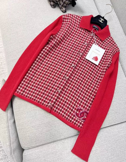 Chanel 24k red cardigan