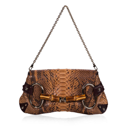 Gucci Python Bamboo Horsebit