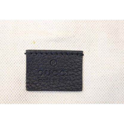 GUCCI Print Leather Black Belt Waist Bum Bag Medium 530412