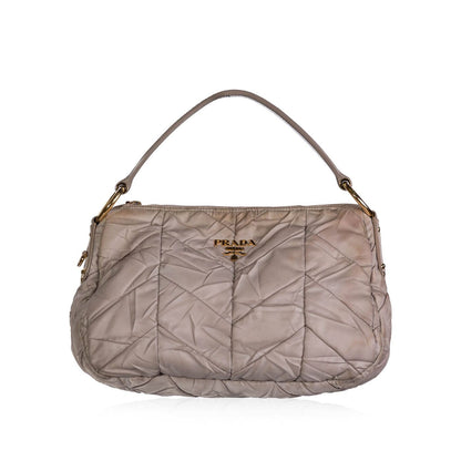 Prada Tessuto Quilted Hobo Handbag