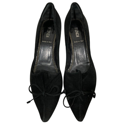 Fendi Suede Pointed Toe Pumps