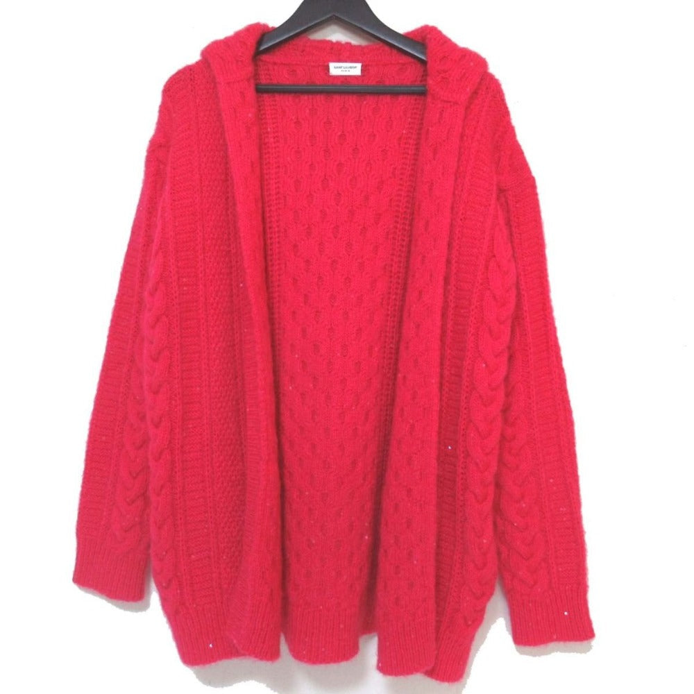 Saint Laurent Paris Cashmere Blend Knit Cardigan