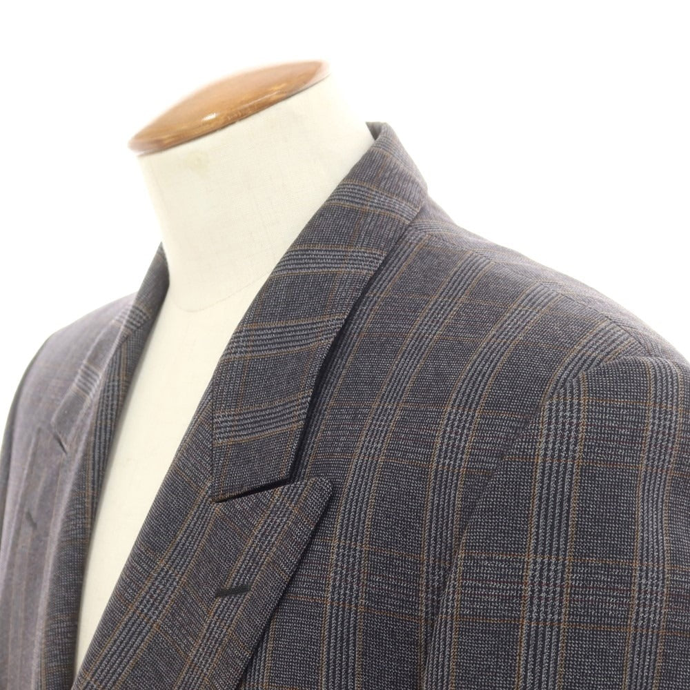 Yves Saint Laurent Wool Check Tailored Jacket