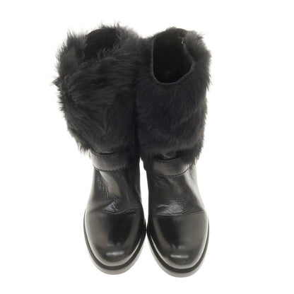 Prada Leather Fur Boots