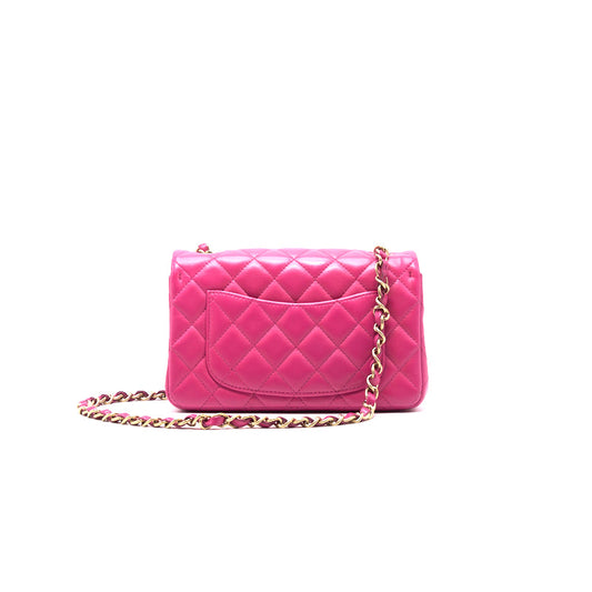 Chanel Lambskin Rectangular Mini Flap Bag