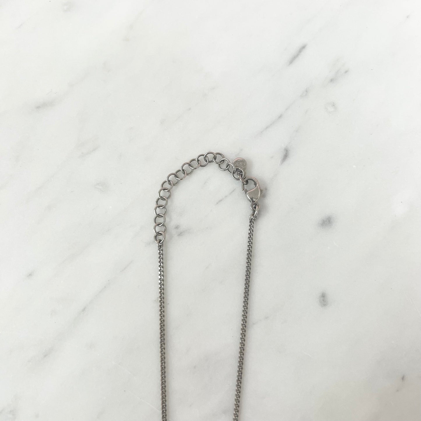 Chanel Crystal CC Logo Pendant Necklace Costume Jewellery