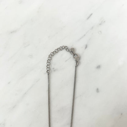 Chanel Crystal CC Logo Pendant Necklace Costume Jewellery