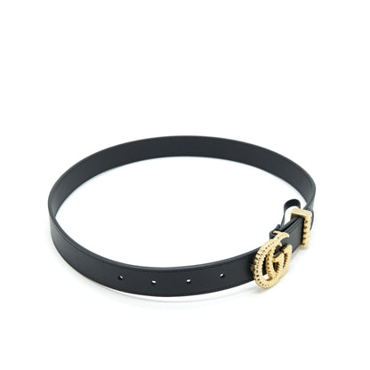 Gucci Size 70 Leather Belt With Torchon Double G Buckle