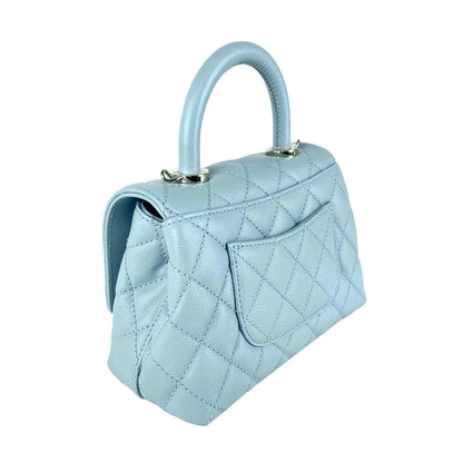 Chanel Mini Coco Handle Light Blue