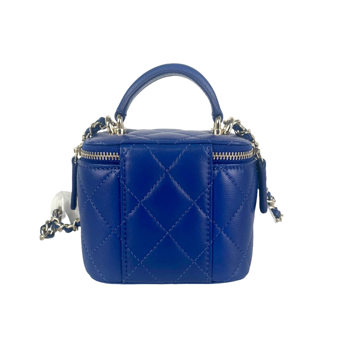Chanel Mini Vanity Case with Handle Blue