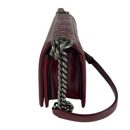 Chanel Old Medium Boy Burgundy