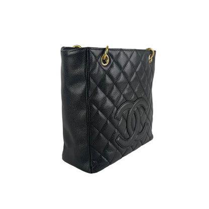Chanel Quilted PST (Petit Shopping Tote) Black