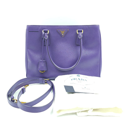 Prada Purple Saffiano Lux Leather Galleria tote TWS