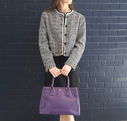 Prada Purple Saffiano Lux Leather Galleria tote TWS