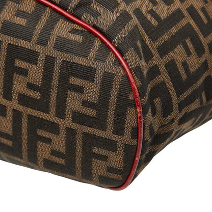 Fendi Zucca Canvas Leather Tote Bag