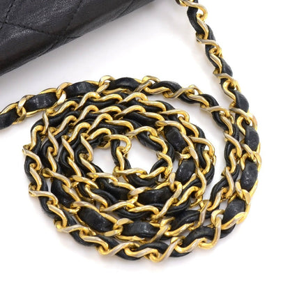 Chanel Single Flap Quilted Lambskin Leather Shoulder Bag