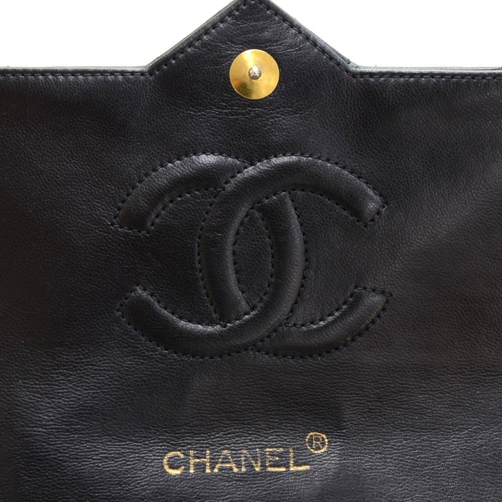 Chanel Single Flap Quilted Lambskin Leather Shoulder Bag