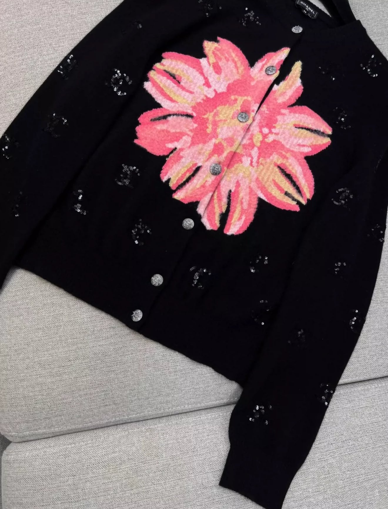 Chanel 24S black cardigan