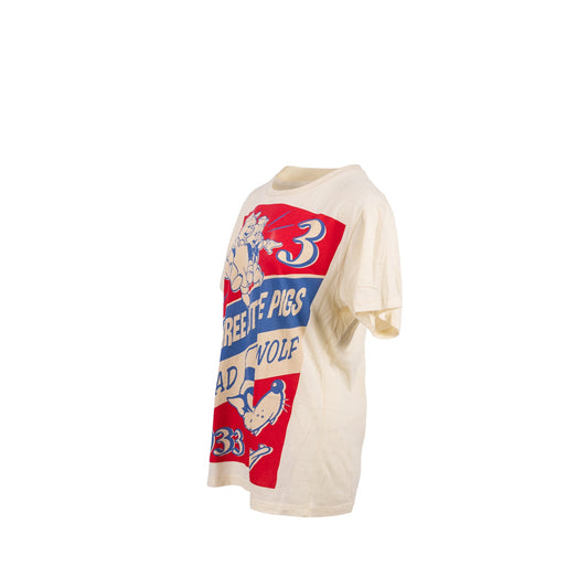 Gucci Size XS �Whale Three Little Pigs� Print T-shirt White/Multicolour
