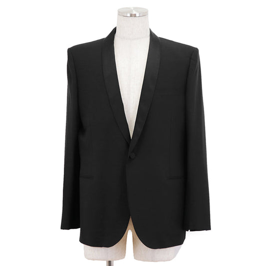 Saint Laurent Wool Smoking Jacket Black