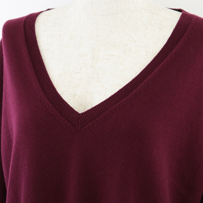 Prada V-neck Cashmere Knit Pullover