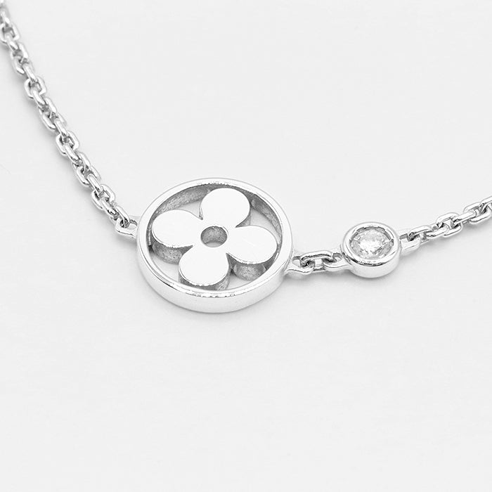Louis Vuitton Q93279 Au750 Diamond Necklace