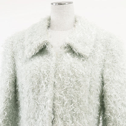 Chanel 00A P16477 Monogram Faux Fur Coat