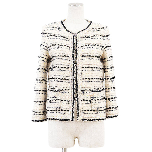 Chanel 05A P26658 Knit Tweed Wool Cashmere Jacket