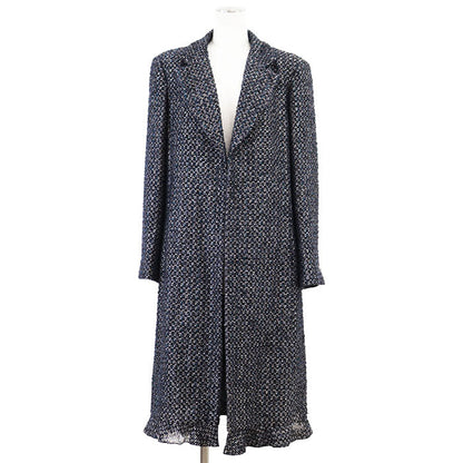 Chanel Tweed Mohair Blend Coat