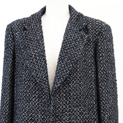 Chanel Tweed Mohair Blend Coat