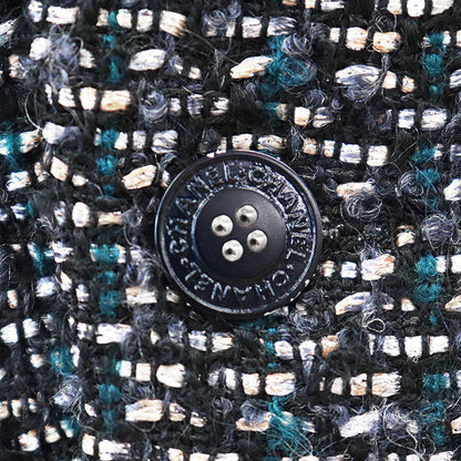 Chanel Tweed Mohair Blend Coat