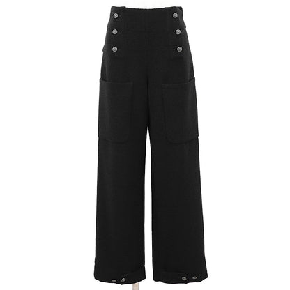 Chanel P44256 Tweed Wool Blend Pants