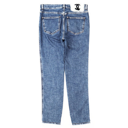 Chanel P74543 Denim Shearling Pants