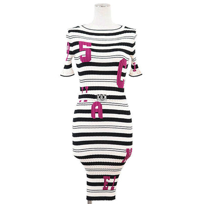 Chanel P60636 Silk Rib Knit Dress