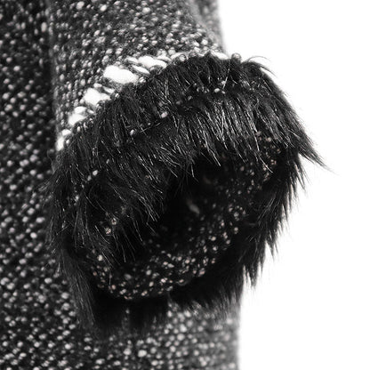 Chanel P39939 Melange Knit/Fake Fur Cashmere Blend Dress