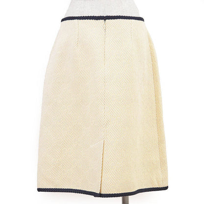 Gucci GG Logo Monogram Wool Silk Skirt