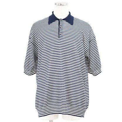 Prada Knit Metal Fiber Polo Shirt