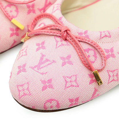 Louis Vuitton Monogram Cotton Canvas Ballerina Flats