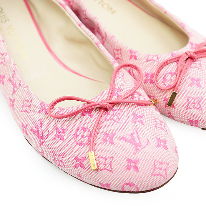 Louis Vuitton Monogram Cotton Canvas Ballerina Flats