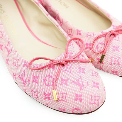 Louis Vuitton Monogram Cotton Canvas Ballerina Flats