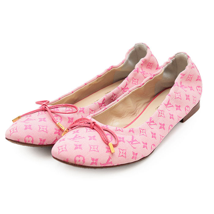 Louis Vuitton Monogram Cotton Canvas Ballerina Flats