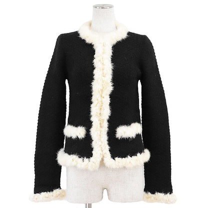 Chanel Mohair Blend Knit Cardigan Jacket