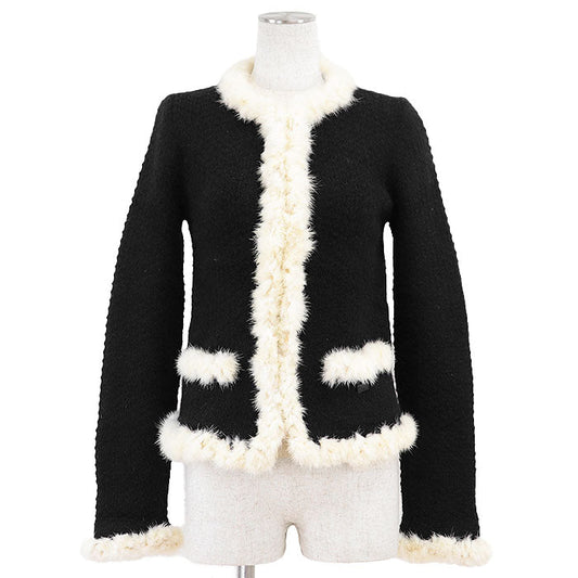 Chanel Mohair Blend Knit Cardigan Jacket